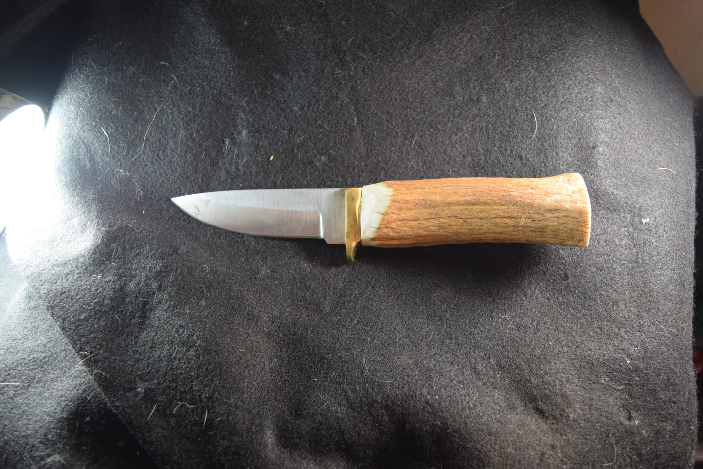 Antler handle knife